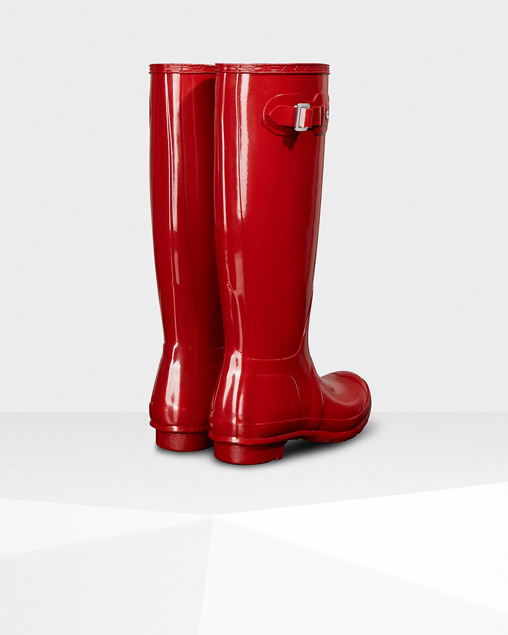 Hunter Mujer Original Gloss - Botas de Lluvia Rojas - 120-FCBLUK